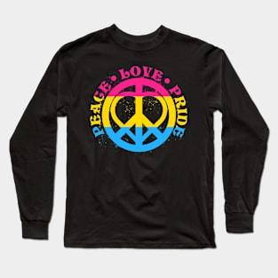 Peace Love Pansexual Pride Long Sleeve T-Shirt